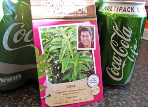 Stevia seeds and stevia-sweetened 'green' Coke
