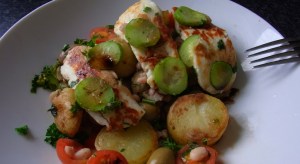 ...  and sliced into dinner