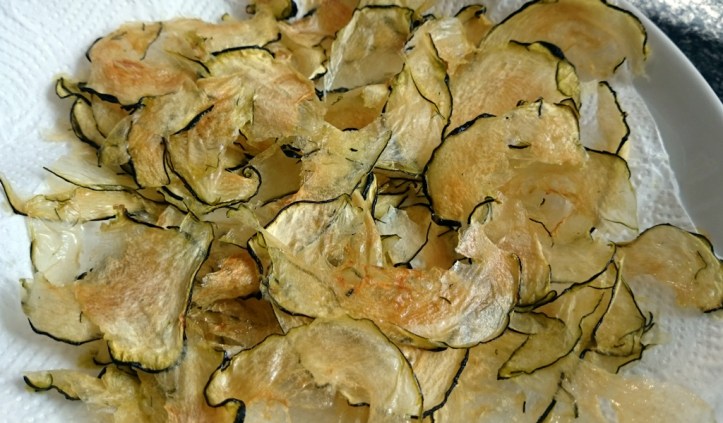 Courgette crisps