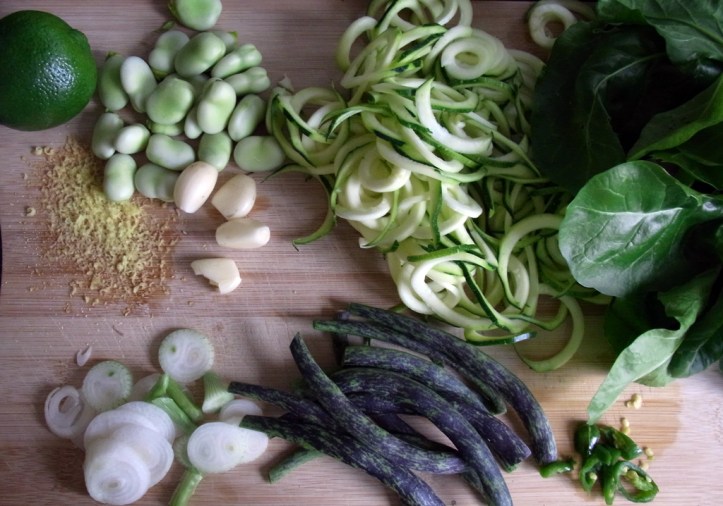 Ingredients for a green feast