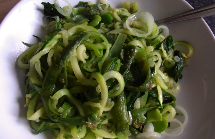 Zingy sautéed vegetables