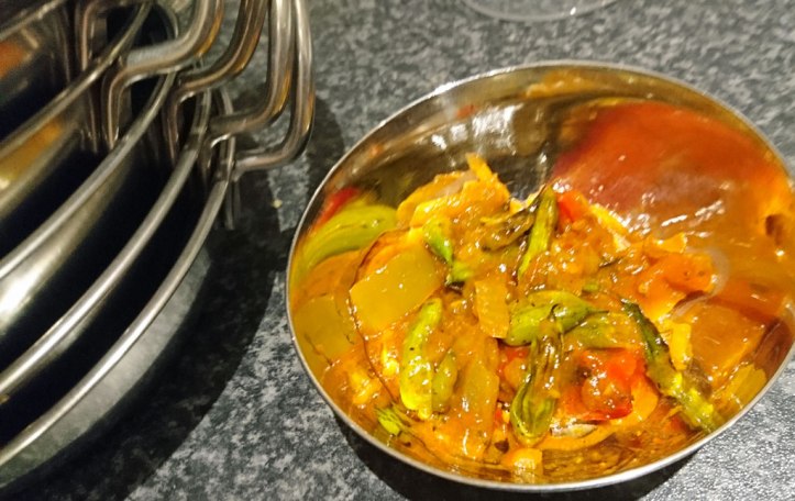 ... made into Moongre Sabzi, an Indian radish pod curry dish