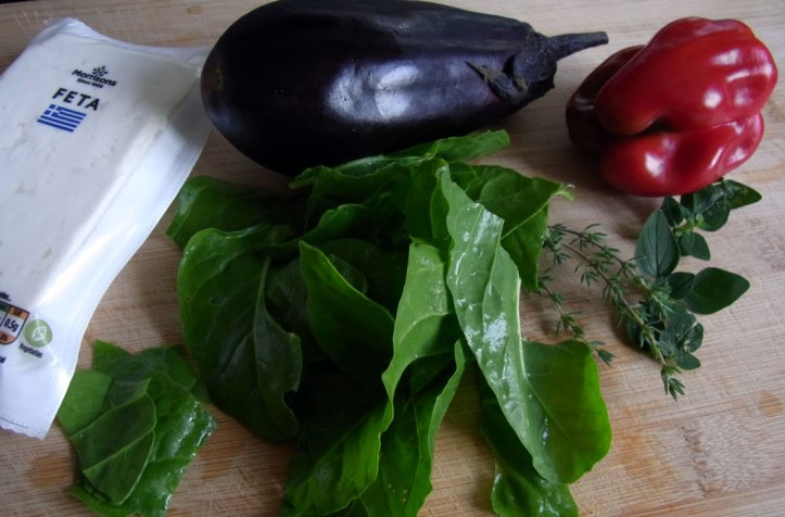 Ingredients for a mediterranean grill