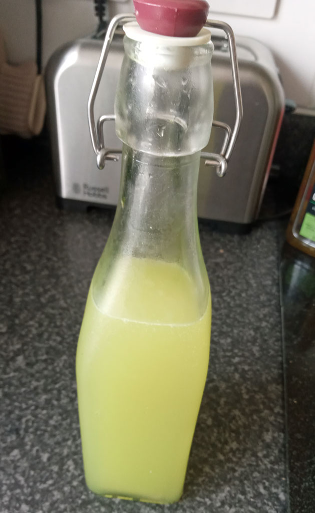 Lime-oncello - knocks your socks off!